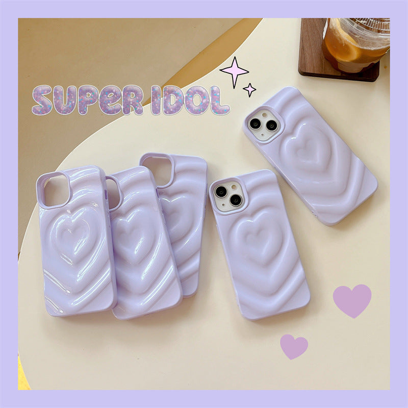 Light Purple Wavy Heart Case