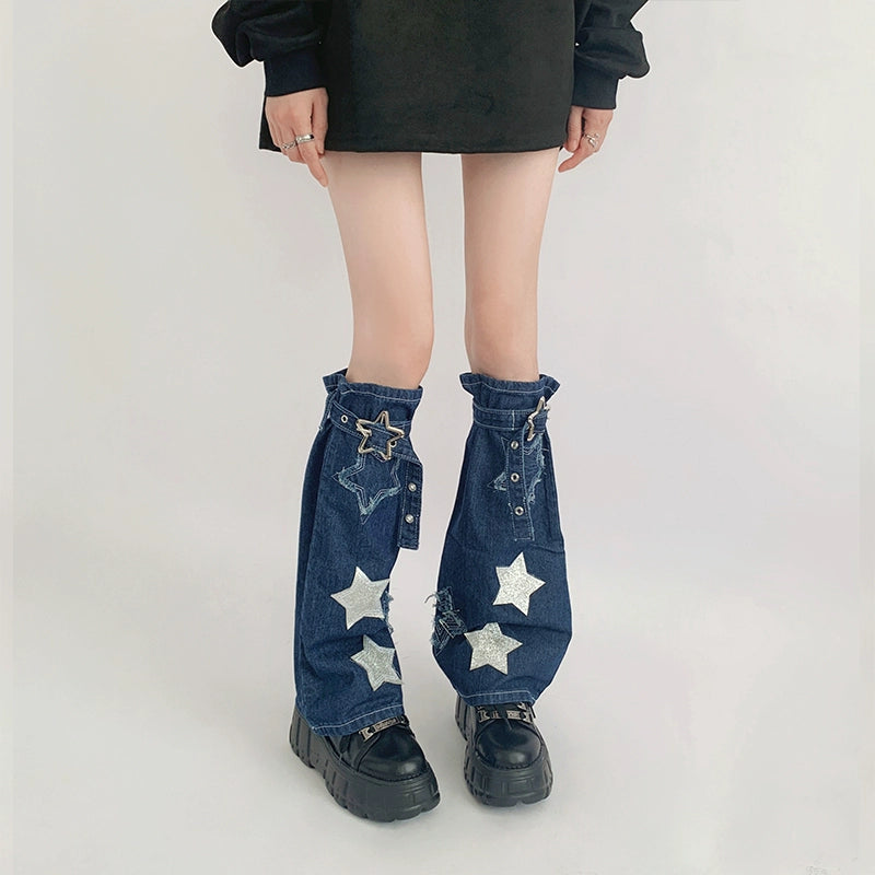 Whimsical Star Accented Leg Warmer