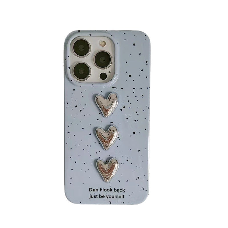 Lightblue Splash Dropdown Heart Case