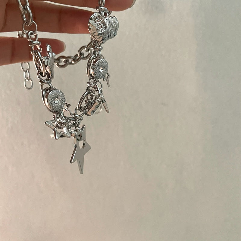 Silver Stars Necklace