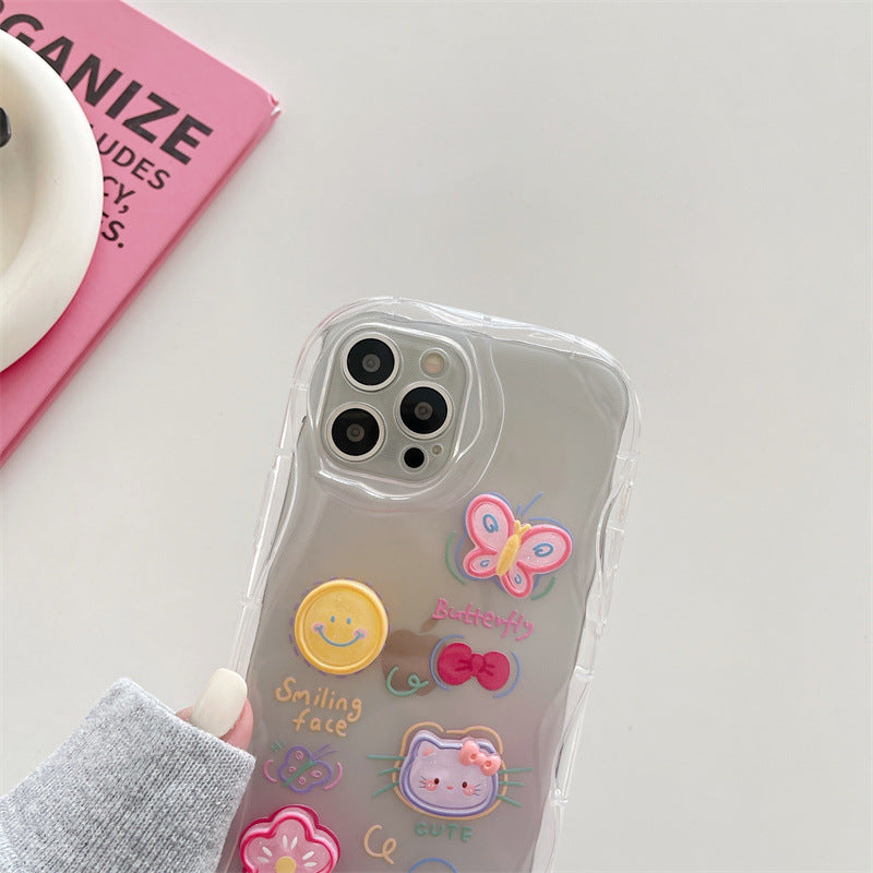 Summer Kitty Charm Transparent Case