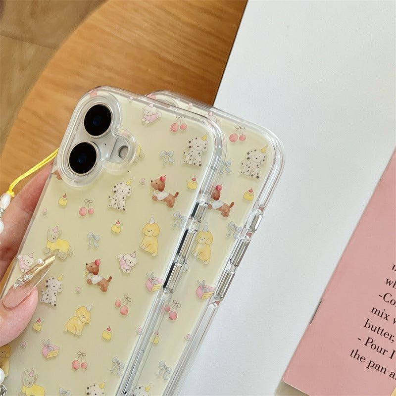 Cute Animal Print Clear Phone Case