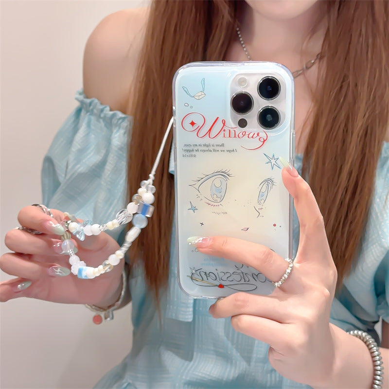 Artistic Eye Design Clear Phone Case