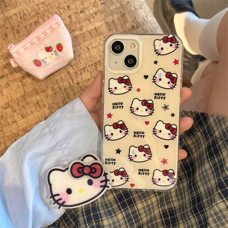 Glitter Kitty Pop Socket Case