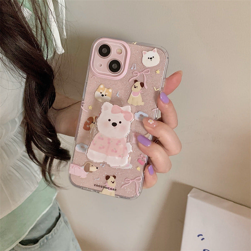 Cute Bear and Dog Phone Case