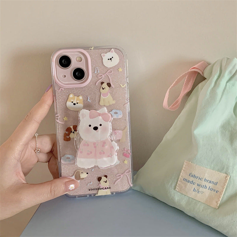Cute Bear and Dog Phone Case