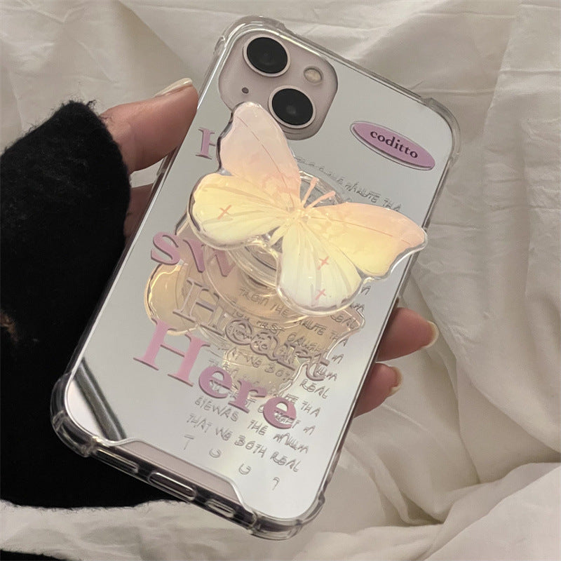 Aesthetic Here Flutter Mirror Case