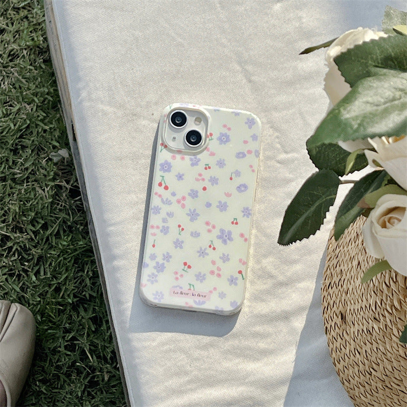 Lilac Floral Print Case