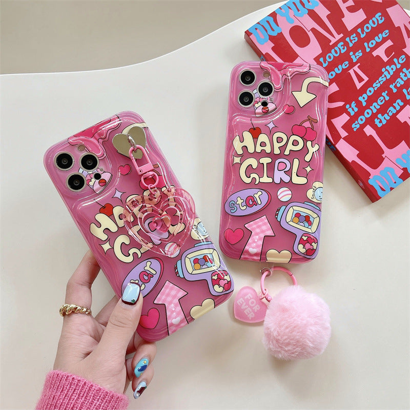 Happy Girl Hotpink Case