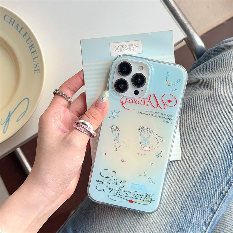 Artistic Eye Design Clear Phone Case