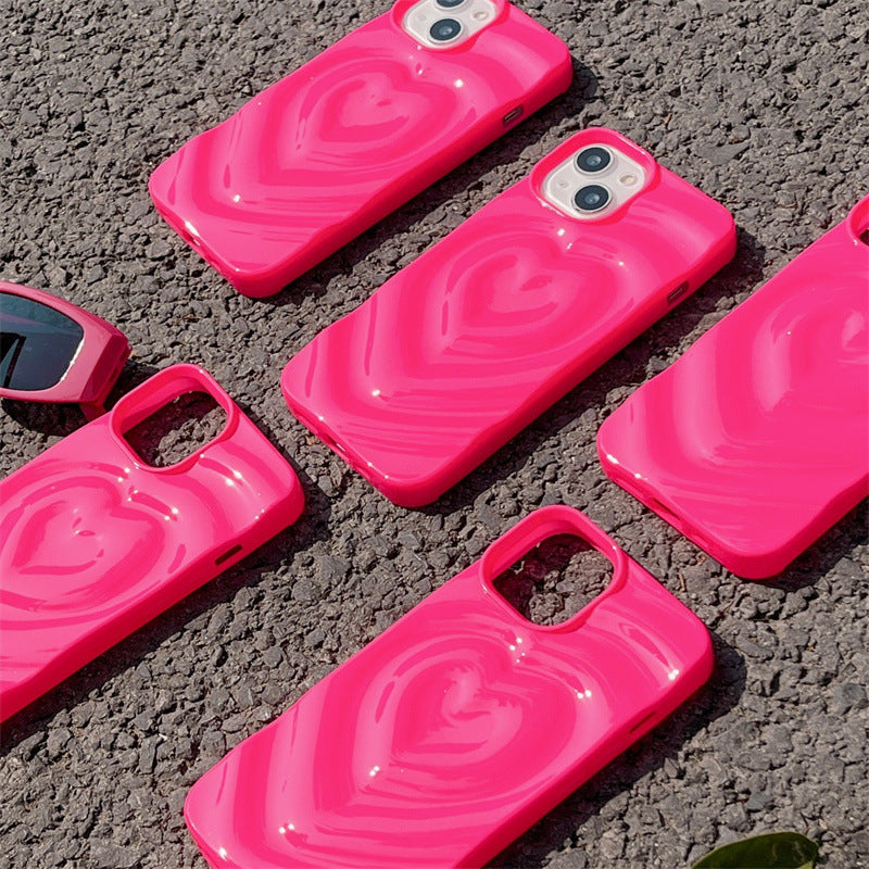 Hotpink Wavy Heart Case