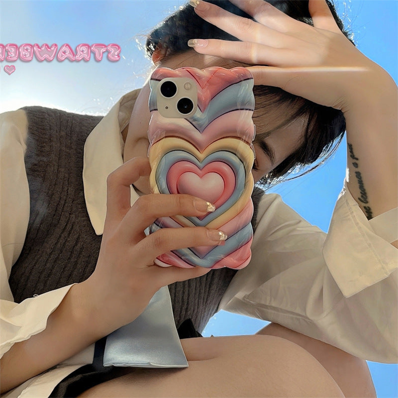 Bubble Heart Layer Case