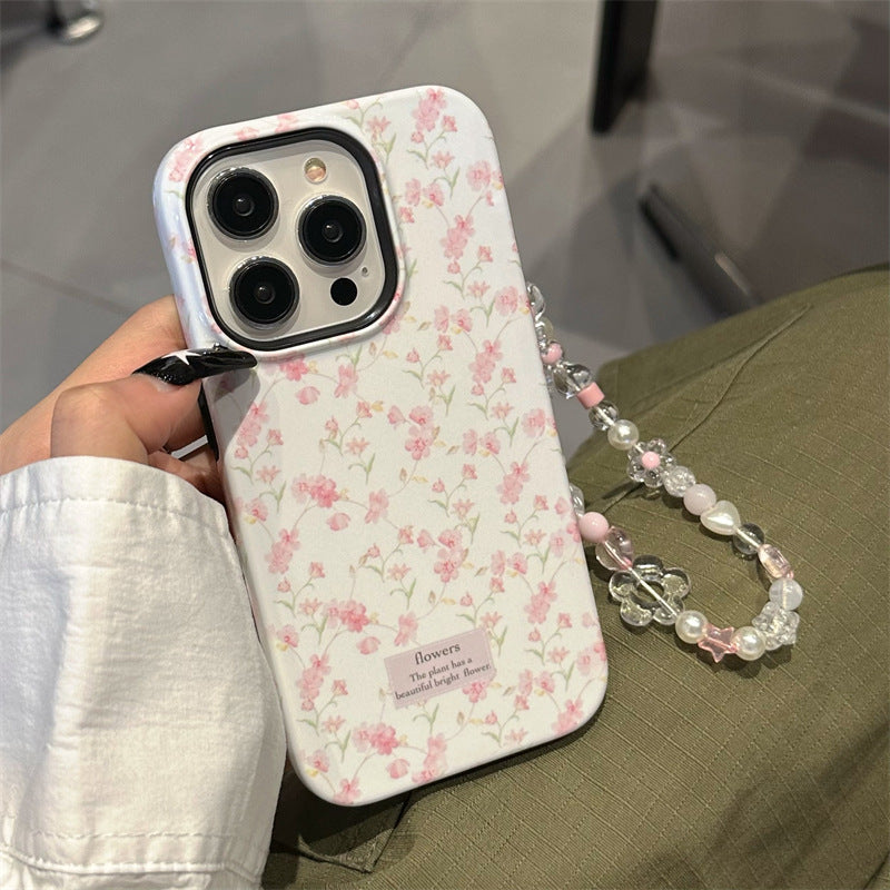 Plian Pink Flower Case