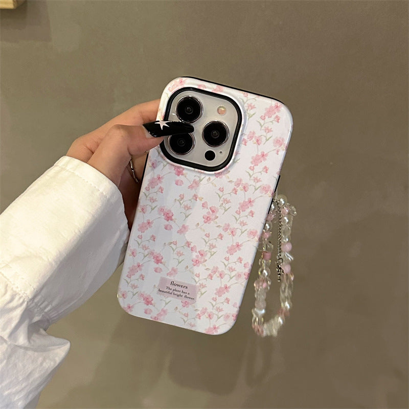 Plian Pink Flower Case