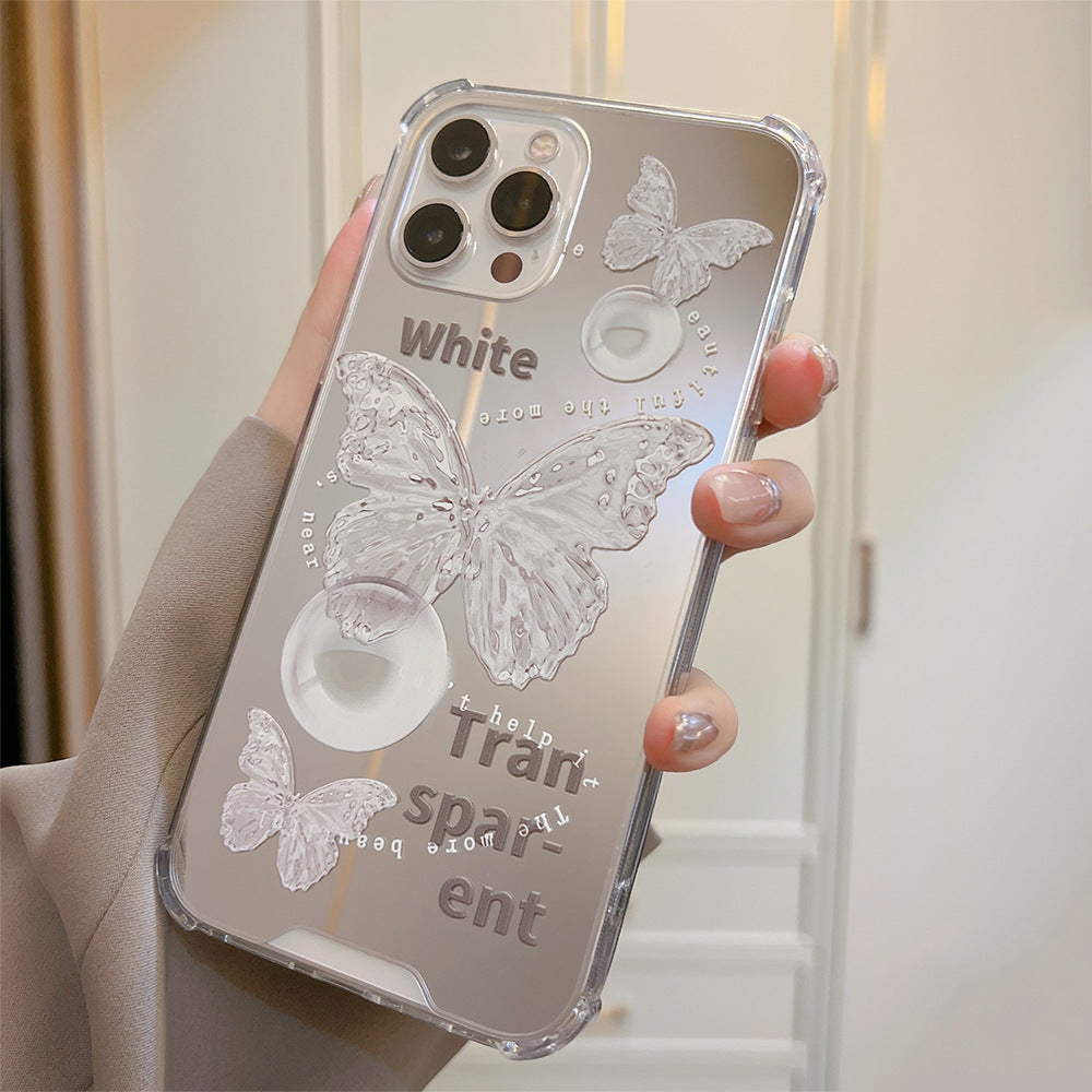 Watercolor Butterfly Mirror Case