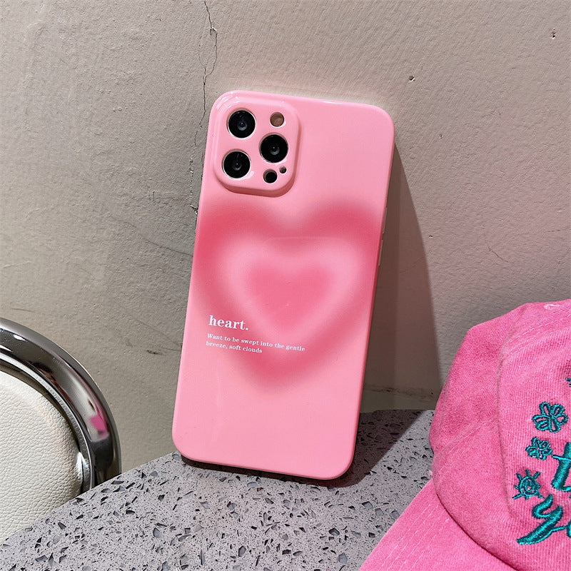 Gradient Color Heart Case