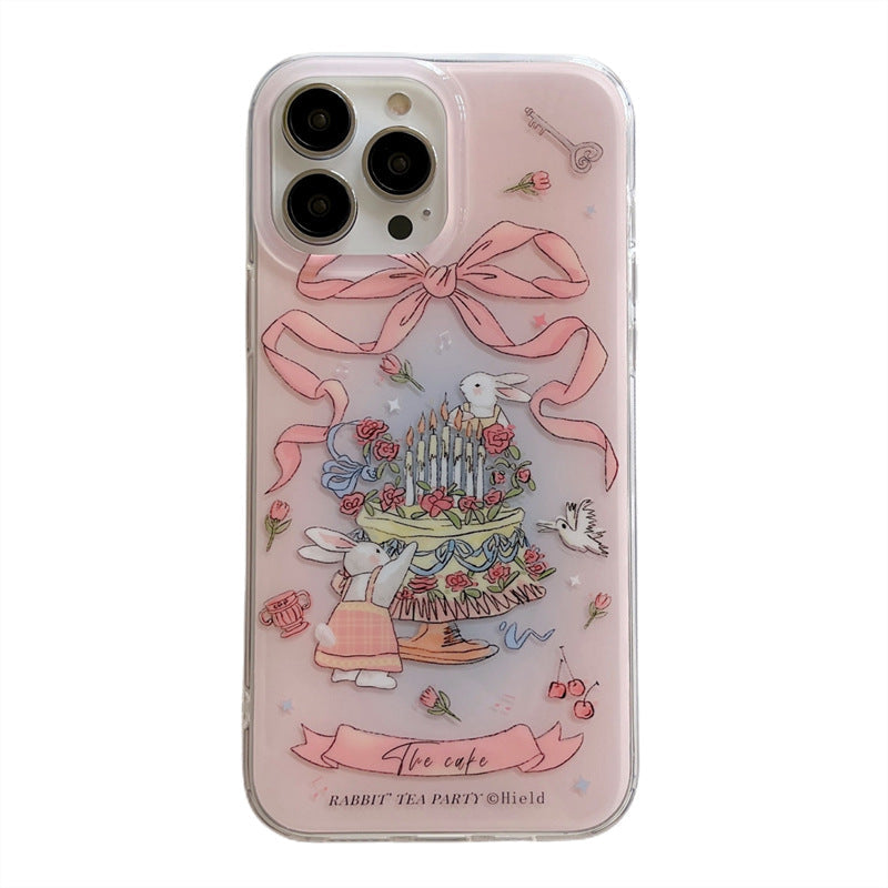 Pink Bow Rabbit Case