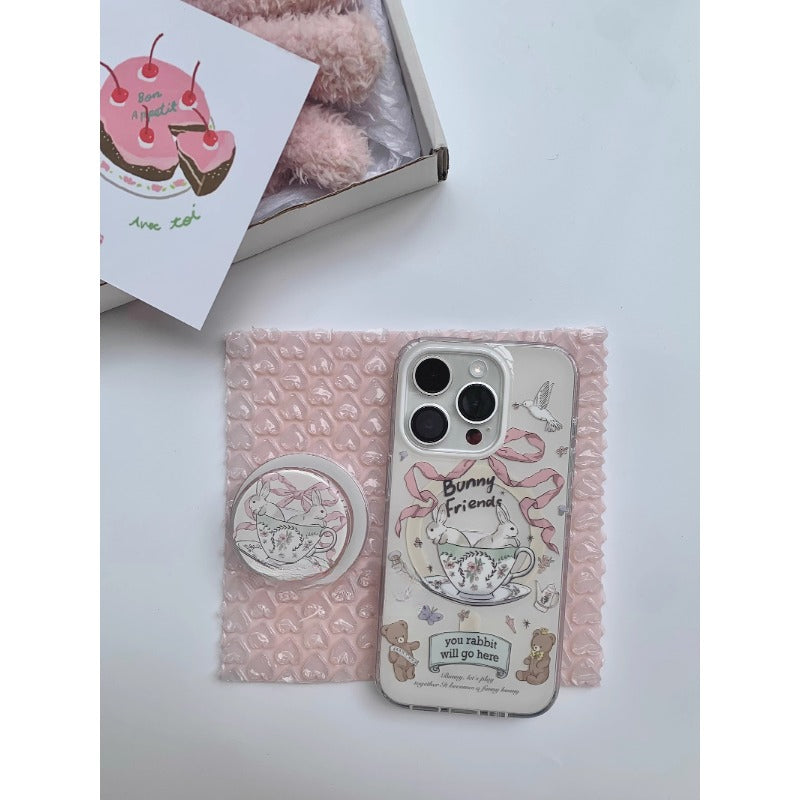 Cute Bunny Teacup Case