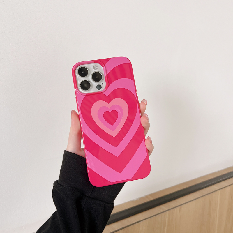 Hotpink Gradient Heart Case