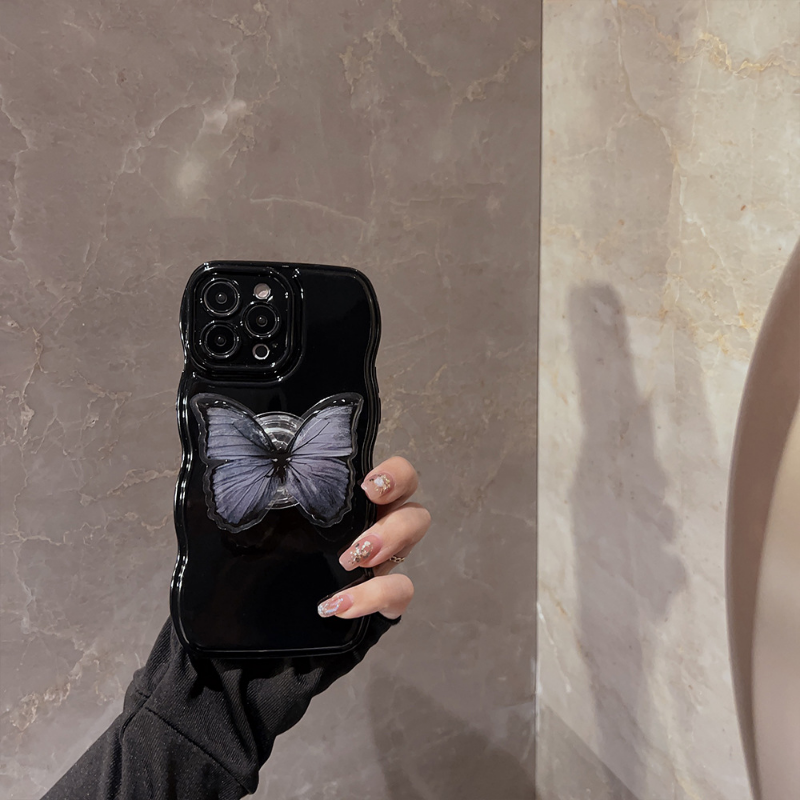 Noir Flutter Pop Socket Case