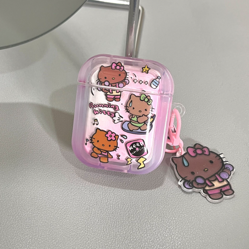 Workout Hawaii Kitty Airpods Case