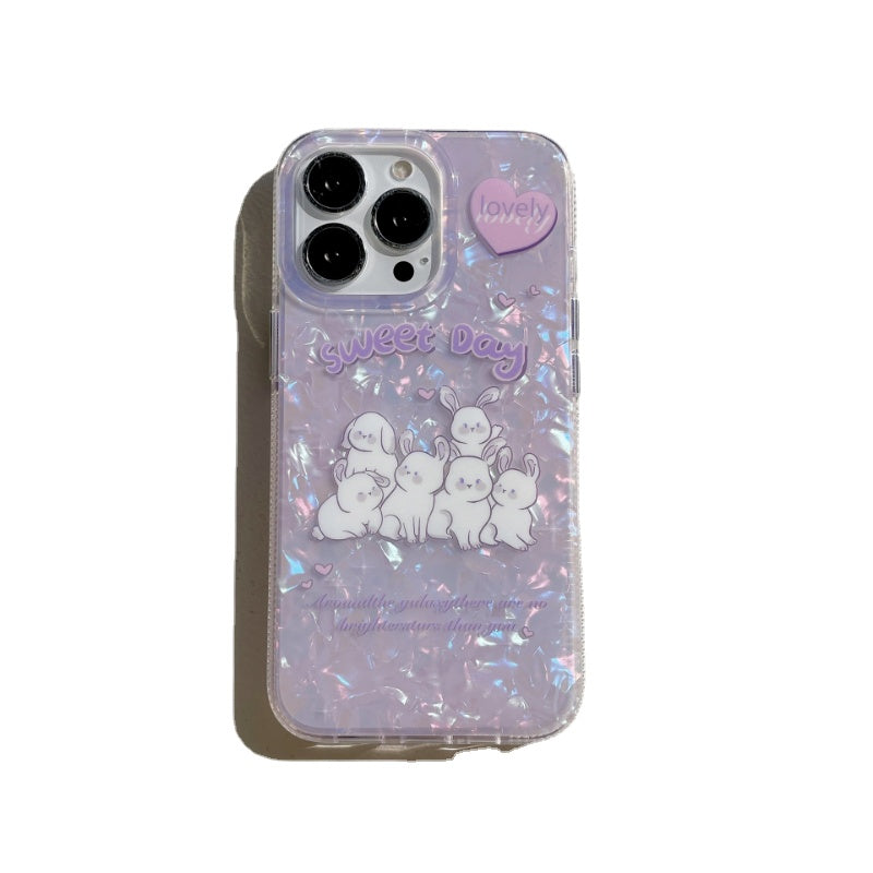 Lilac Shelllike Bunny Case