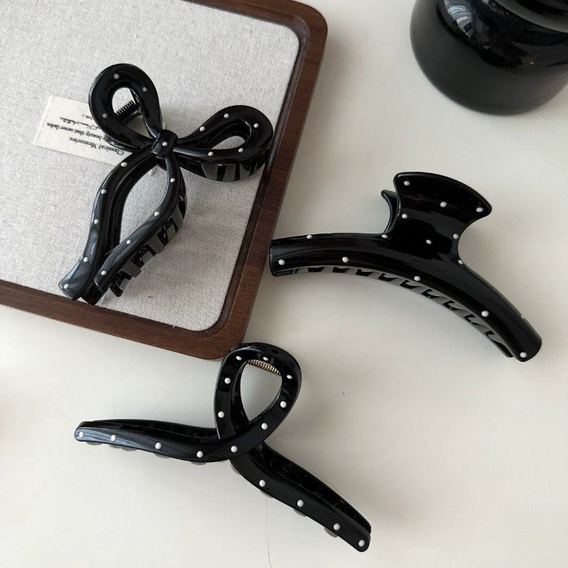 Polka Dot Hair Clips