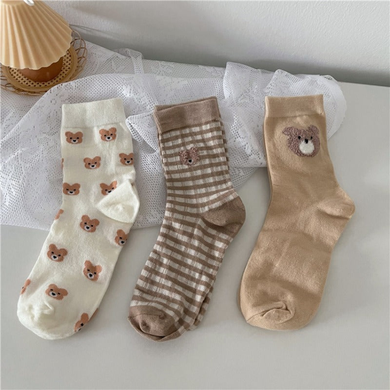 Brown Teddy Socks