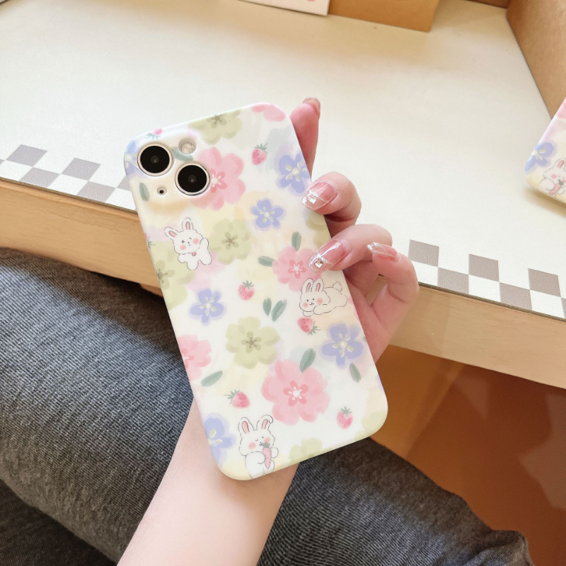 Oilpaint Bunny Floral Case