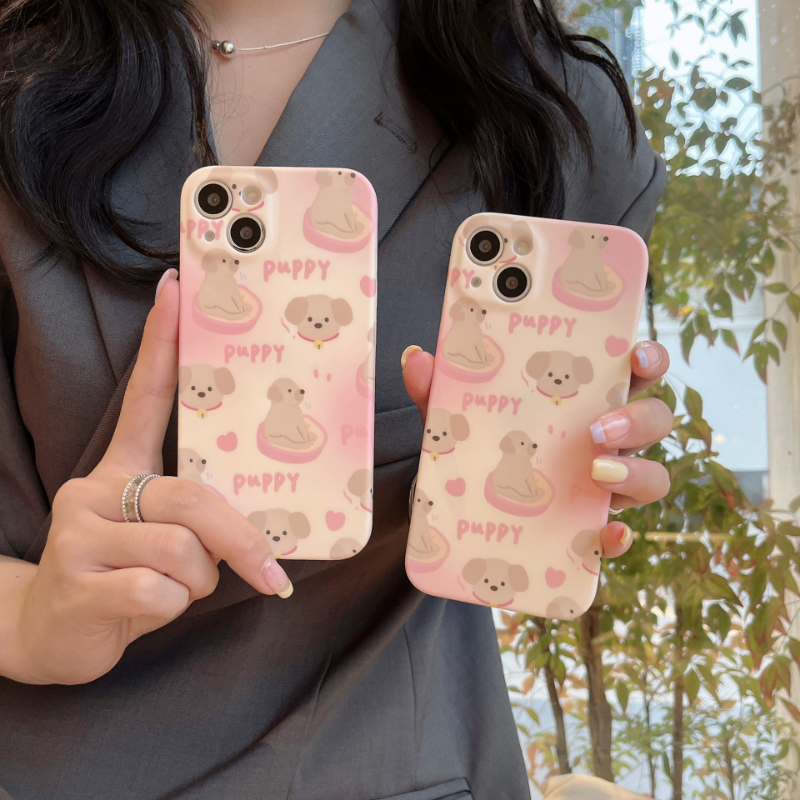 Gradient Pink Pups Case