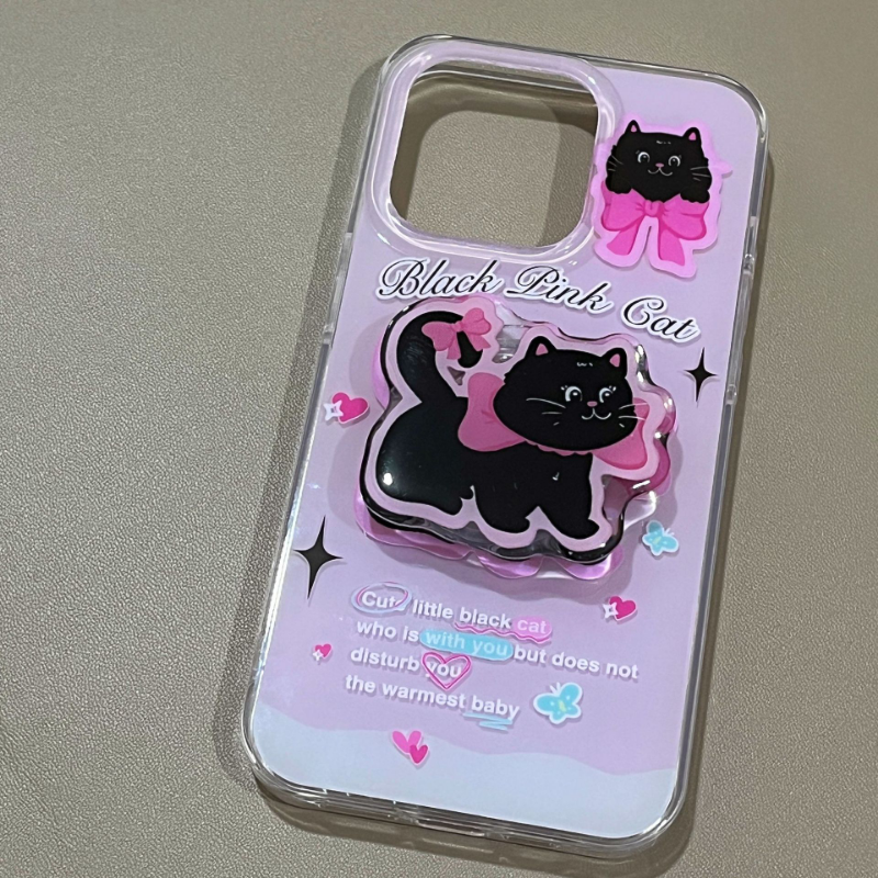 Black Bow Kitten Case