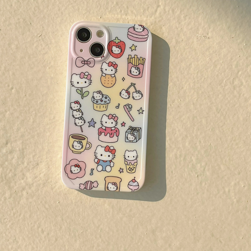 Pastel Gradient Kitty Daily Case