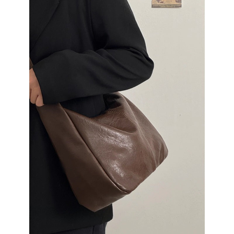 Adjustable Leather Hobo Bag