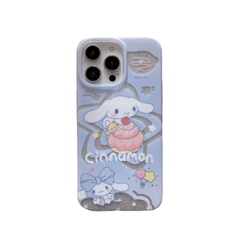 Glitter Layer Heart Sanrio Case