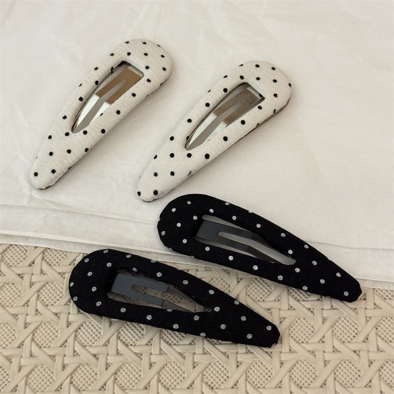 Vintage Polka Dot Hair Clips