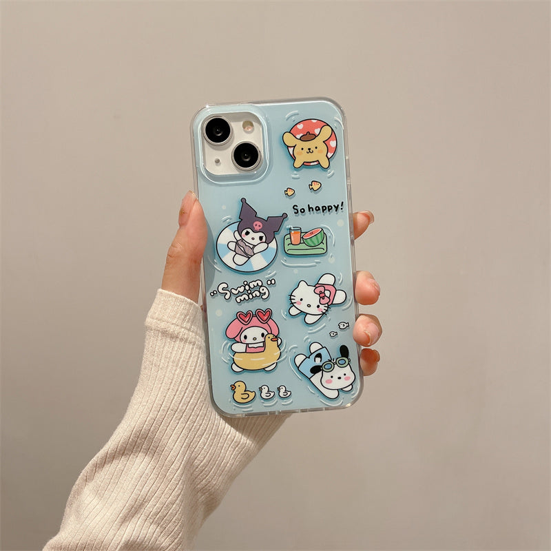 Swimming Sanrio Case