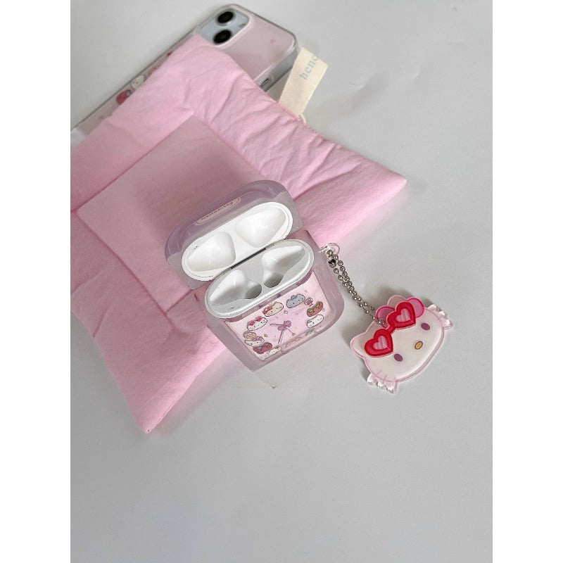 Pink Cartoon AirPods Case