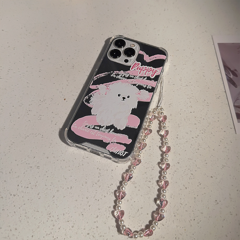 Girlie Pup Mirror Phone Charm Case