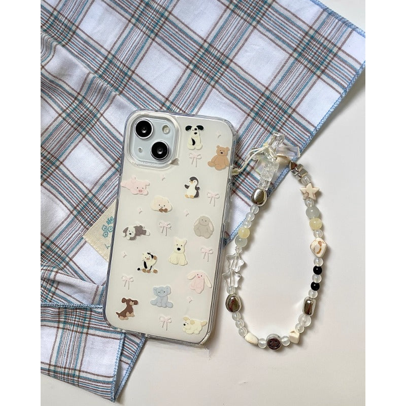 Clear Pastel Animal Case