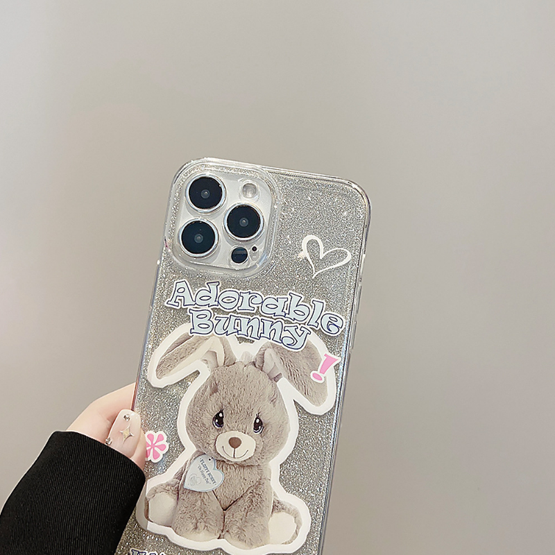 Glitter Sitting Bunny Case