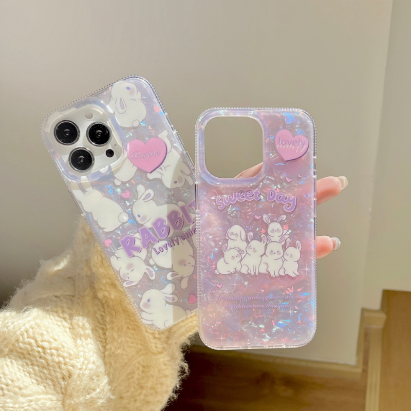 Lilac Shelllike Bunny Case