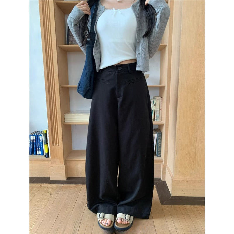 High-Waist Wide-Leg Chinos