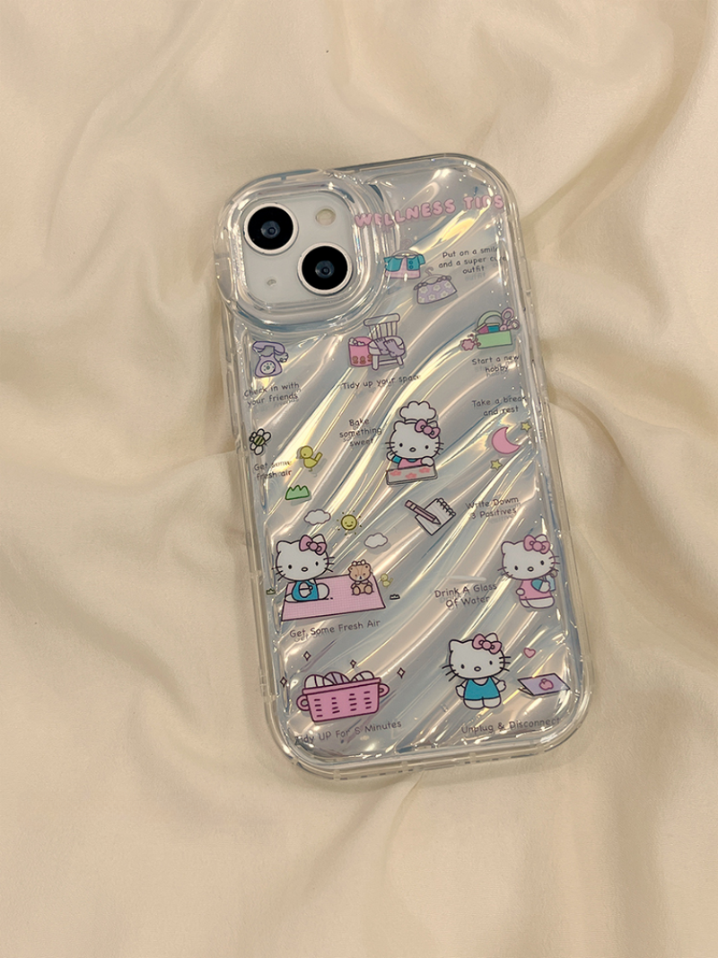 Laser Cute Kitty Transparent Case