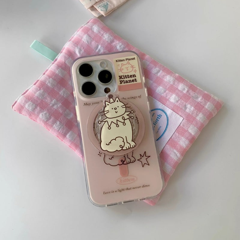 Pink Kitten Planet Case