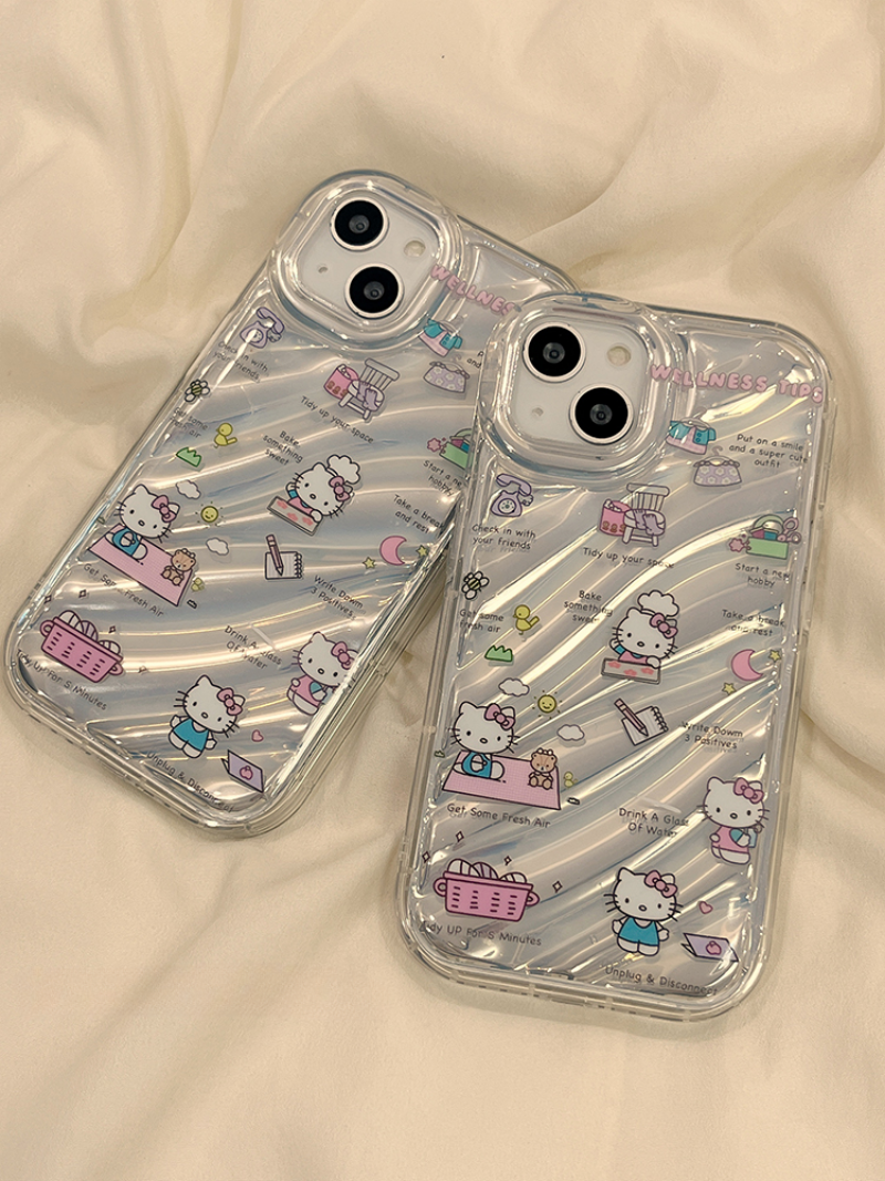 Laser Cute Kitty Transparent Case