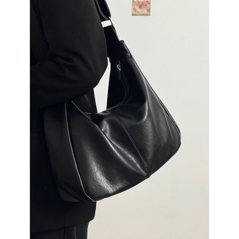 Adjustable Leather Hobo Bag