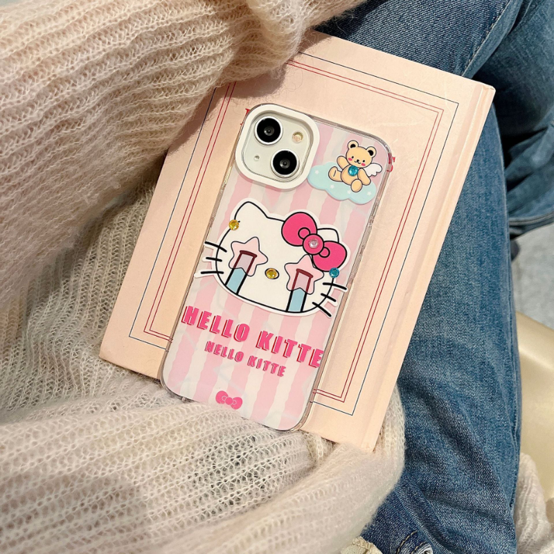 Kitty Graphic Print Case