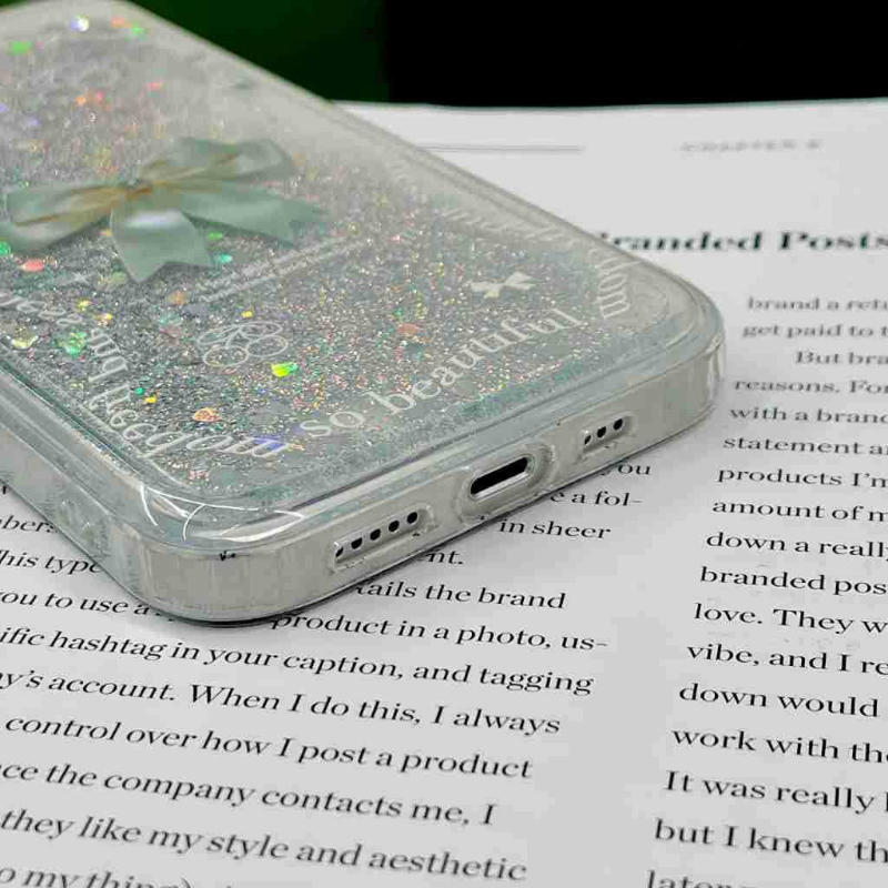 Green Bow Quicksand Case