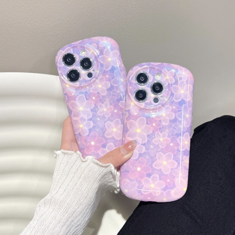 Lilac Flower Print Case