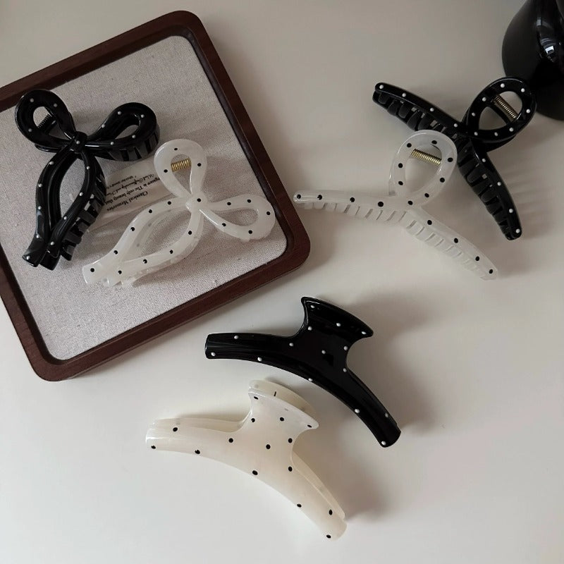 Polka Dot Hair Clips